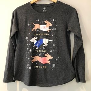 Old Navy Dachshund Long Sleeve Shirt